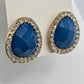 Zara Blue Rhinestone Stud Earrings Fashion Jewelry E59