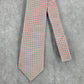 Vitali K Pink Gray Geometric 100% Microfiber Handmade Men's Neck Tie NWOT