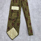 Joseph Abboud Green Brown Geometric Floral 100% Silk Men's Neck Tie NWOT