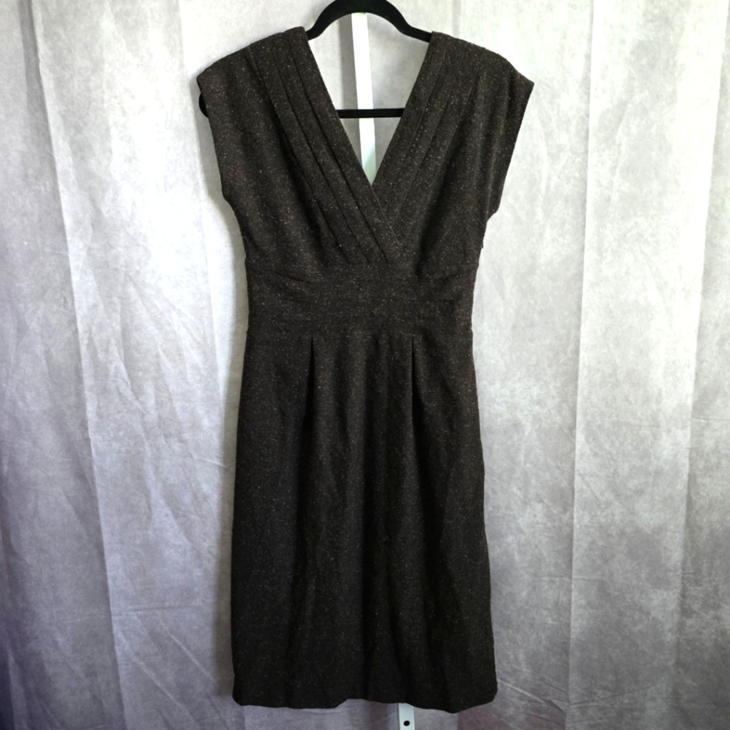 Banana Republic Brown Wool Silk Sleeveless Dress Size 4 Small