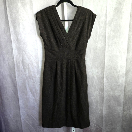 Banana Republic Brown Wool Silk Sleeveless Dress Size 4 Small