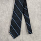 DKNY Navy Blue Striped 100% Silk Men's Neck Tie NWOT