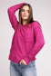 Melange Hi-Low Hem Round Neck Sweater