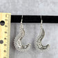 Zara Silver Drop Hook Dangle Floral Leaf Earring Fashion Jewelry JB2-81