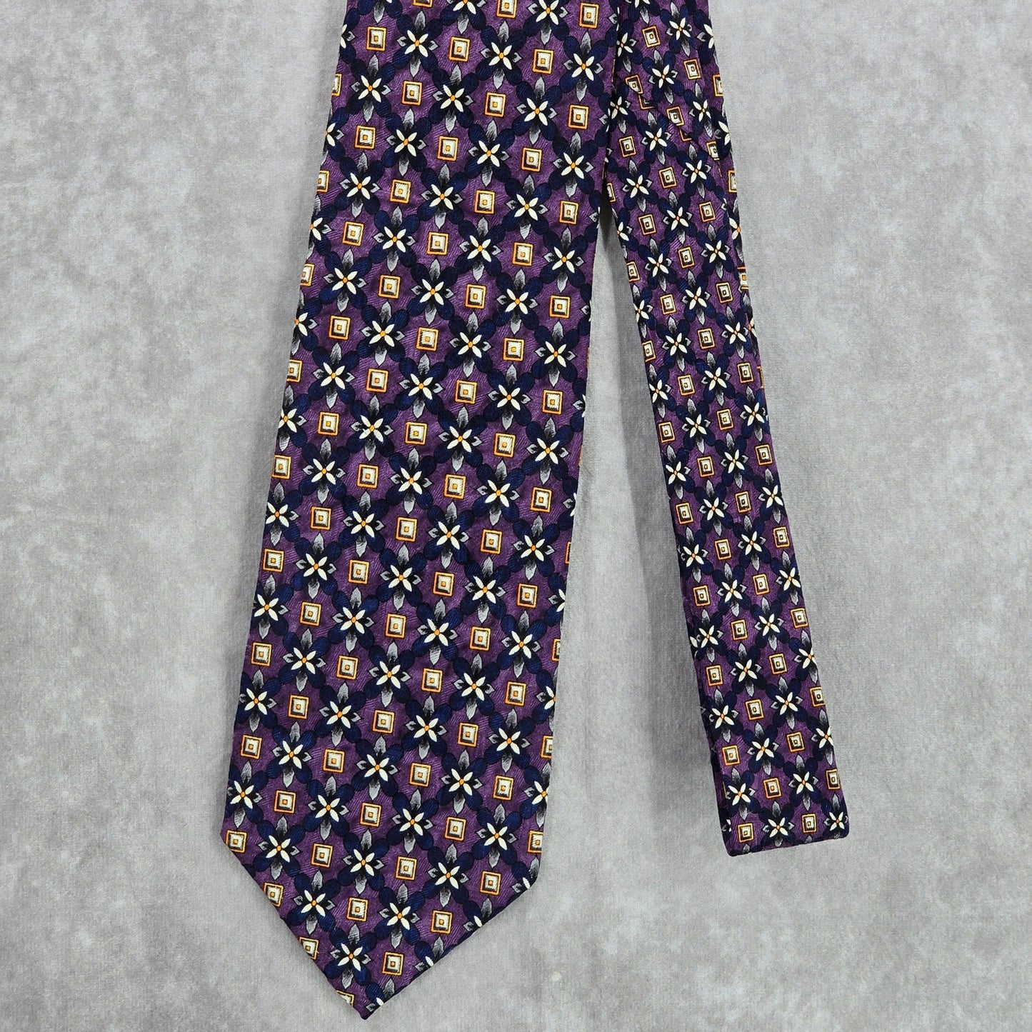 Nordstrom by J.Z. Richards Purple Floral Extra Long Silk Men's Neck Tie NWOT