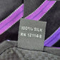 Sean John Black Purple Stripe Tall 100% Silk Extra Long Mens Neck Tie NWOT