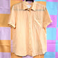 Joe Fresh Orange Button Up Shirt Top Large