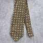 Joseph Abboud Gold Brown Paisley Floral 100% Silk Italy Men's Neck Tie NWOT