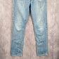 Flying Machine Blue Slim Prince Cotton Straight Denim Jeans Pants 34x42