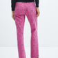 Mango MNG Printed Straight Pink Fuchsia Floral Jeans NWT Size 6