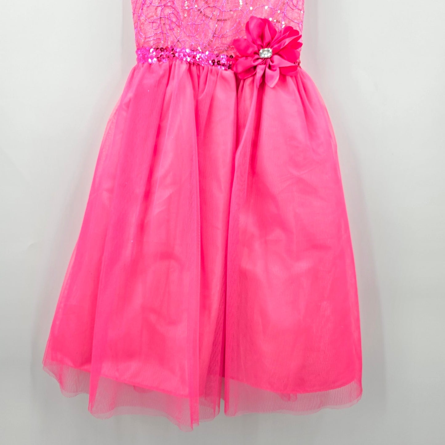 Emily West Pink Sleeveless Party Bridesmaid Christmas Easter Dress Girls Size 10