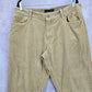 Tommy Hilfiger Tan Khaki Corduroy Straight Slim Stripe Pants Bottoms Men's 36x30