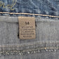 New Direction Weekend Blue Denim Jeans Shorts Bottoms Pants Plus Size 14