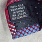 Stafford Essentials Burgundy Stripe Dot 100% Silk Men's Neck Tie NWOT