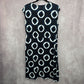 Michael by Michael Kors Blue Halo Wrap Midi Length Dress Size Large