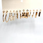 Gold Hoop Dangle Stud Earring Set of 6 Fashion Jewelry NWT #E201