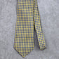 Perry Ellis Portfolio Gold Blue Weave Geometric 100% Silk Men's Neck Tie