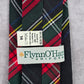 Flynn O'Hara Uniform Red Green Blue Plaid Tartan Adjustable Clip Youth Tie 14