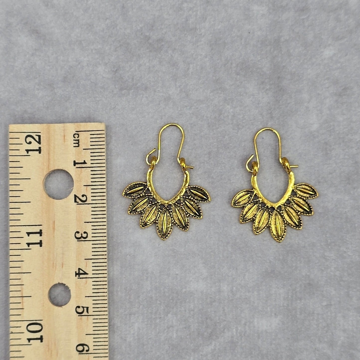 Zara Gold Leaf Floral Dangle Earrings Fashion Jewelry JB2-6