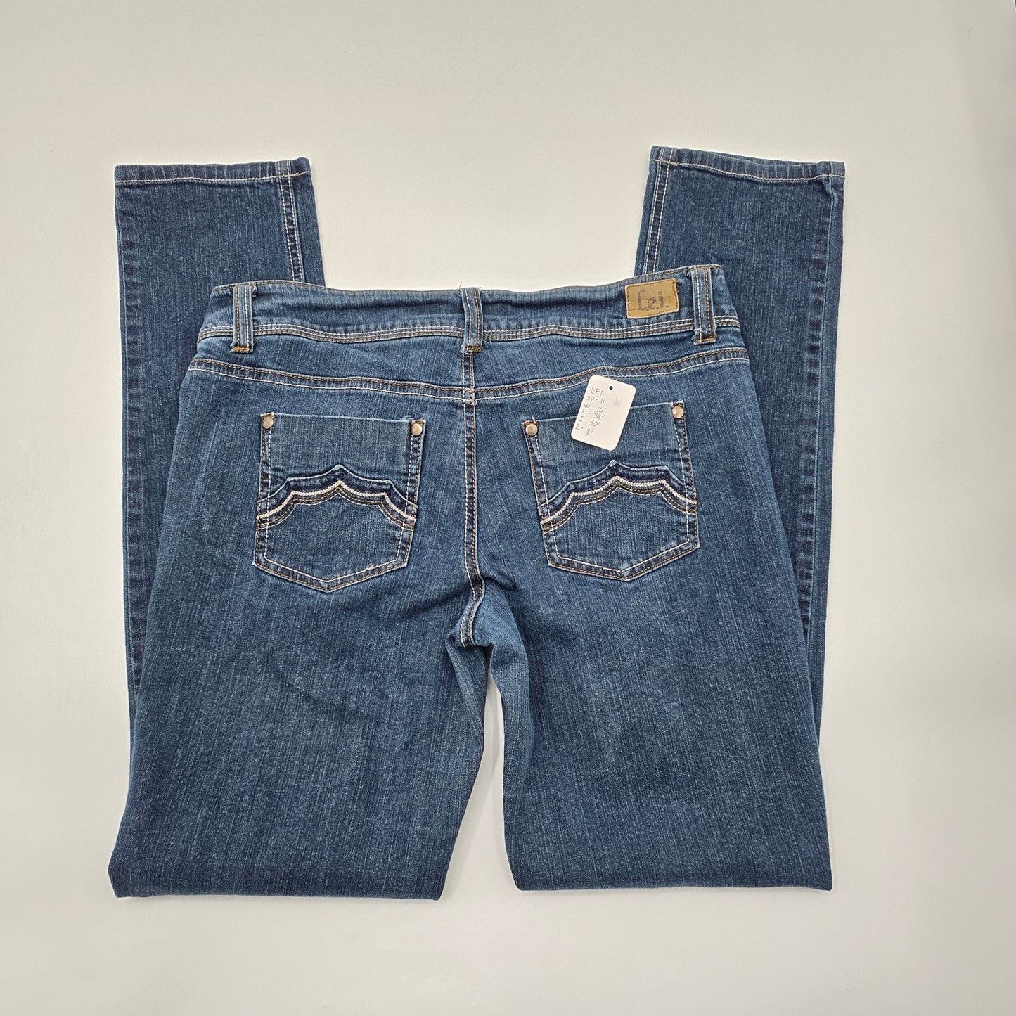 L.E.I Ashley Trouble Blue Junior Denim Jeans Pants 11