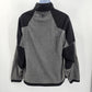 Zero Exposure Fleece Zip Up Gray Black Long Sleeve Jacket Medium