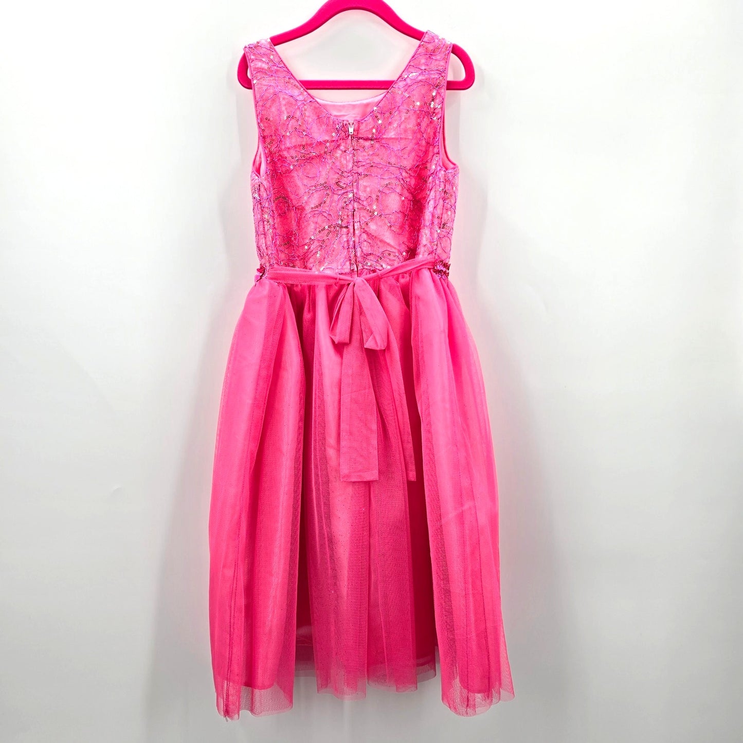 Emily West Pink Sleeveless Party Bridesmaid Christmas Easter Dress Girls Size 10