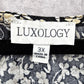 Luxology Black Floral Midi Lace Dress Plus 3XL