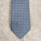 Nautica Blue Geometric Plaid Stripe 100% Silk Men's Neck Tie NWOT