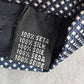 Navy Blue White Dot Geometric Italy 100% Silk Men's Neck Tie NWOT