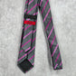 Alfani Gray Purple Stripe Narrow 100% Polyester Men's Neck Tie NWOT