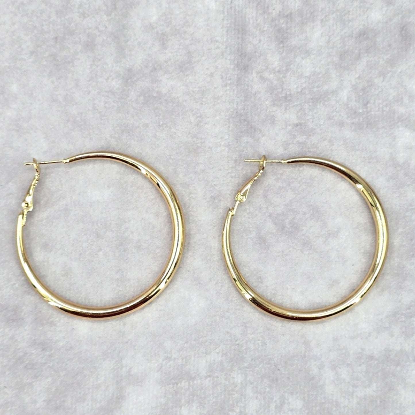 Zara Gold Large Thick Hoop Dangle Earrings Fashion Jewelry JB2-2