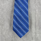 Arrow Blue Gray Silver Stripe 100% Silk Men's Neck Tie NWOT