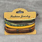 Zara Faux Leather Adjustable Set of 4 Leather Fashion Jewelry Bracelets NWT