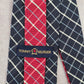 Tommy Hilfiger USA Blue Red Striped Silk Executive Plaid Geometric Neck Tie Men