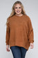 Plus Brushed Melange Drop Shoulder Sweater