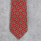 Tommy Hilfiger Red Floral Paisley Geometric 100% Italian Silk Mens Neck Tie NWOT