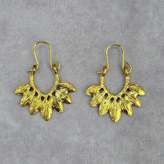 Zara Gold Leaf Floral Dangle Earrings Fashion Jewelry JB2-4