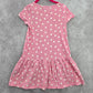 H&M Pink Polka Dot Unicorn Short Sleeve Dress Girls Toddler 4-6Y