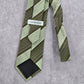 Geoffrey Beene Green White Stripe 100% Silk Men's Neck Tie NWOT