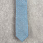 Tie Bar Blue White Polka Dots Geometric 20% Linen 80% Silk Men's Neck Tie NWOT