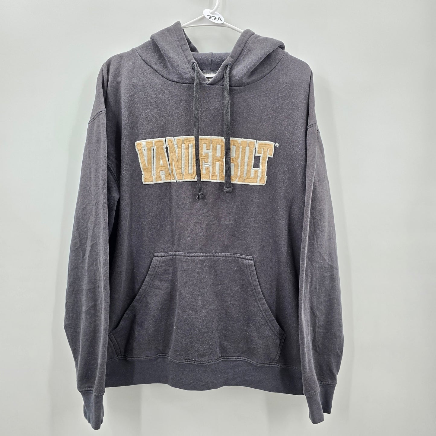 Section 101 Gray Vanderbilt Hoodie Sweater Pullover Long Sleeve Large