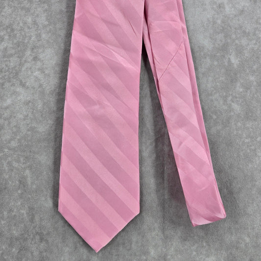 Croft & Barrow Pink Stripe 100% Silk Men's Neck Tie NWOT