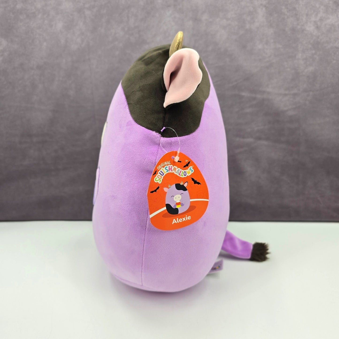 Squishmallows Alexie Purple Cow Halloween Candy Corn Plush NWT #43