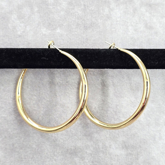 Zara Gold Large Thick Hoop Dangle Earrings Fashion Jewelry JB2-2