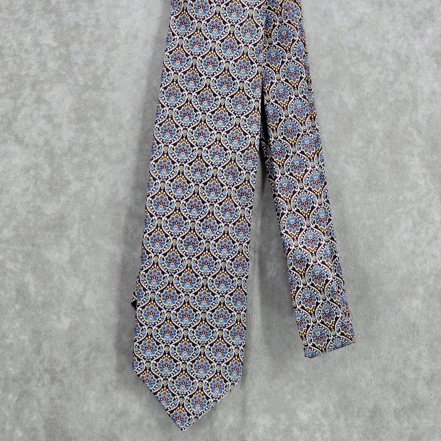 Jos. A. Bank Executive Collection Purple Floral 100% Silk Men's Neck Tie NWOT