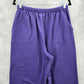 Jennifer Lauren Purple Jogger Track Long Activewear Pants Bottoms Large