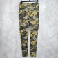 Zenana Green Camo Long Active Army Legging Pants Bottoms Ankle Large