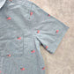 The Children's Place Blue American Flag Patriot Shirt Boys 10/12 Large NWT