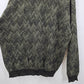 Cotton Reel Green Chevron L Sweater Pullover Long Sleeve Cardigan Large