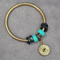 Zara Gold Charm Dangle Bead Bracelet Fashion Jewelry NWT JB2-43